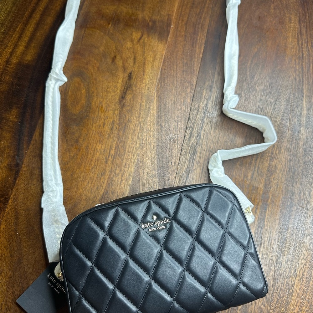 Kate Spade Black Quilted Crossbody Bag (Authentic and never worn)